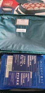 Hot and cold dish tranport serving dish